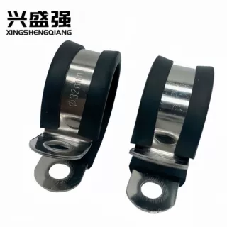 天津厂家加工定制不锈钢201 304R型连胶条喉箍卡箍（量大优惠）