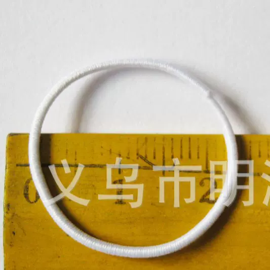 生产供应 1.5MM粘胶包布橡皮圈 无缝高弹橡皮筋头绳