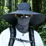 夏天大帽檐新款男士钓鱼帽