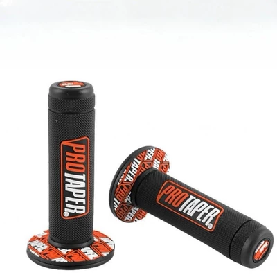 Motorcycle Handle Cover grips PRO soft handlebar - no-specifications-pro-handle-grip-cover-black-base-orange-color