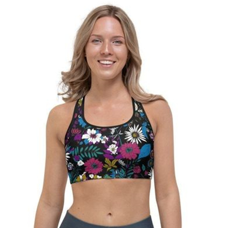 Foreign trade original order Sports Underwear Women's Running Shockproof High Strength Support Professional Training Fitness Vest Yoga Bra