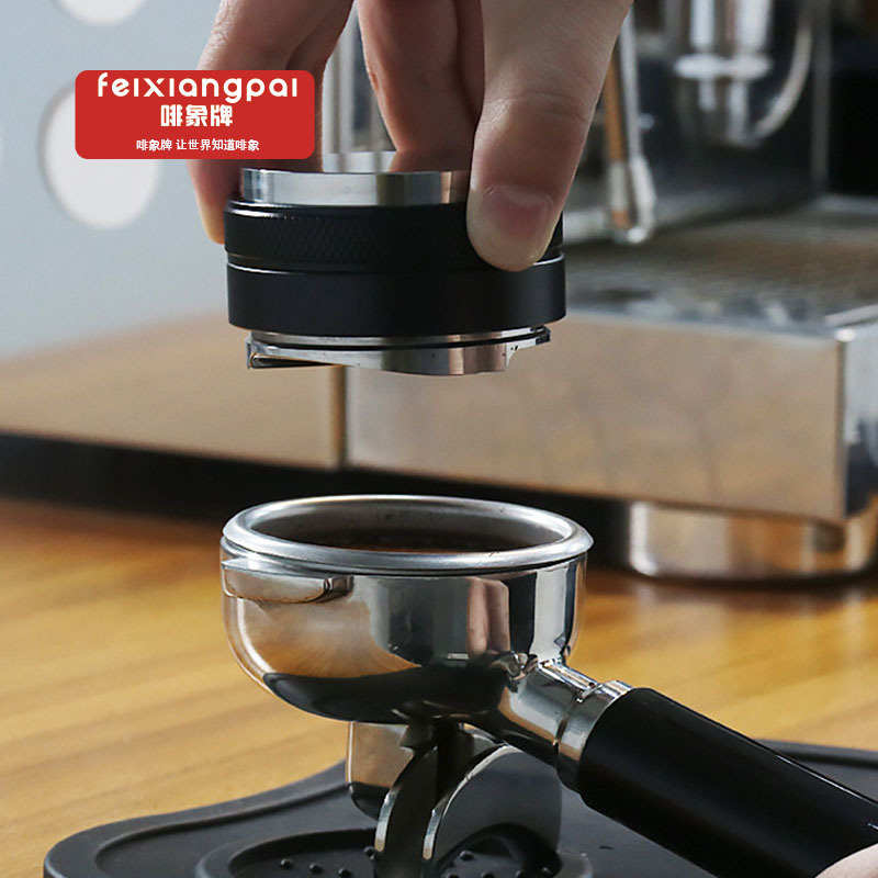 Brown Elephant Brand double-sided coffee powder press Italian coffee machine stainless steel cloth powder Press powder hammer filling press cloth powder hammer