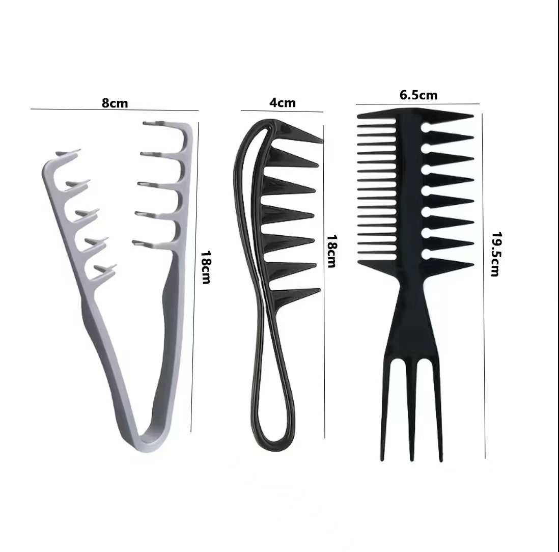 Peine de Aguja de Acero para Mechas y Separación de Cabello para Estilistas