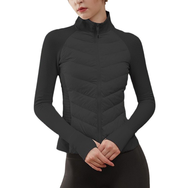 Autumn and Winter Thick Women's Coat Light Cotton Velvet Clothing Windproof Cotton-padded Jacket Slim-fit High Elastic Outdoor Top Women's Windbreaker