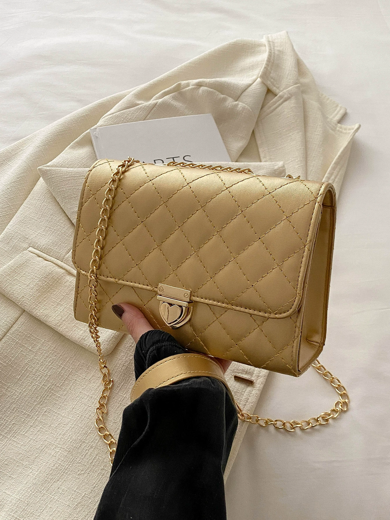 Цепочка, летняя брендовая модная сумка через плечо, стиль Chanel, сумка с цепочкой, корейский стиль, премиум