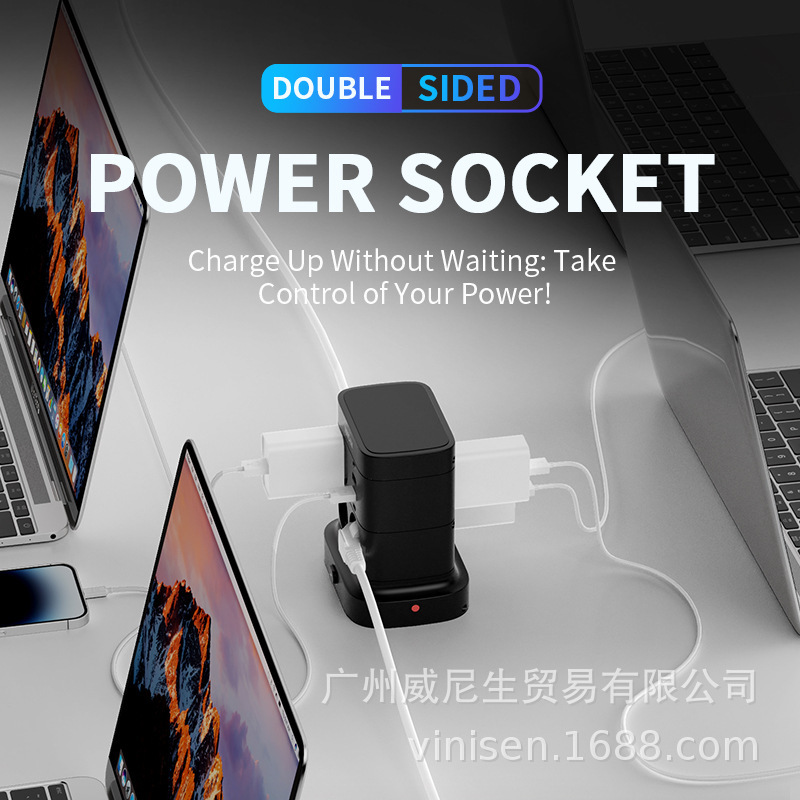 Comercio exterior transfronterizo Amazon enchufe vertical de torre multicapa de estilo europeo exportación creativa de placa de enchufe de cable USB estándar europeo