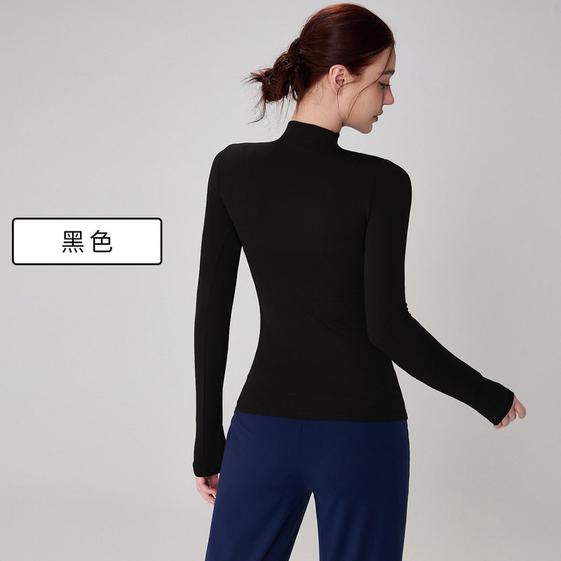 环盼服饰秋冬修身气质高级感瑜伽上衣女普拉提套头运动长袖健身服|undefined
