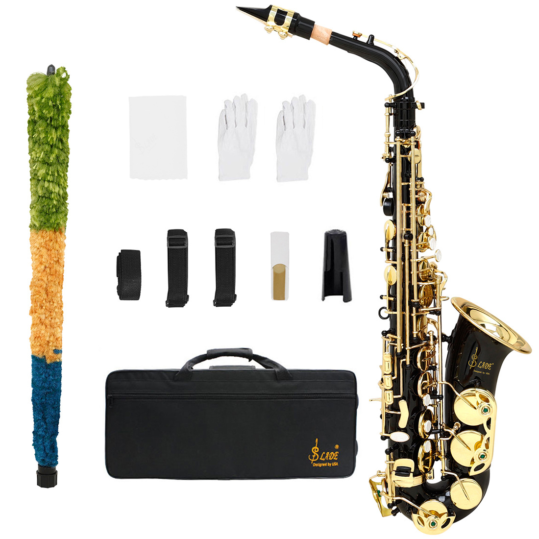 SLADE RED alto saxofón mi menor latón cuerpo de viento instrumento de viento occidental examen de práctica de principiantes para adultos