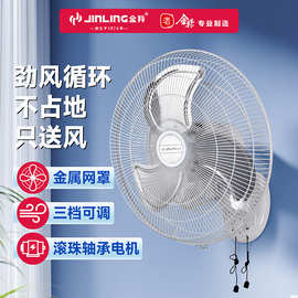 金羚工厂直销商用工业家用摇头壁扇楼顶挂壁式电风扇支持变频智能