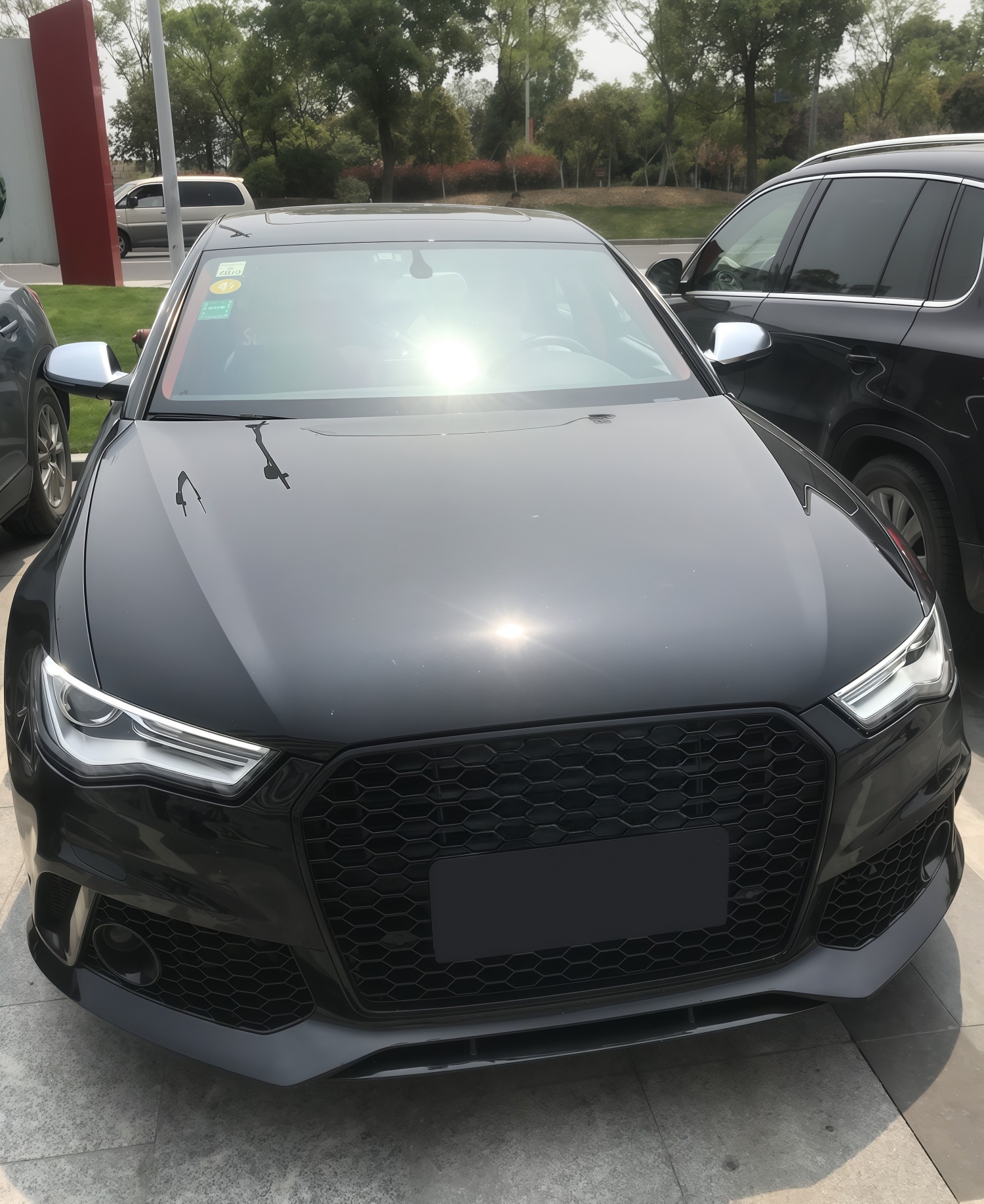 12-15 models suitable for Audi A6L, modified and upgraded with RS6-style front bumper, front grille, and full body kit