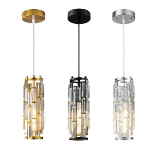 Cristal black ceiling lamp for living room, lights, American style