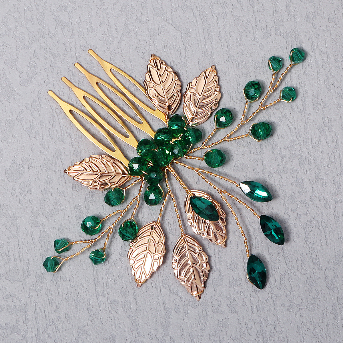1 Piece Quantity Vintage Style Flower Rhinestone Inlay Rhinestones Hair Combs 1 Piece