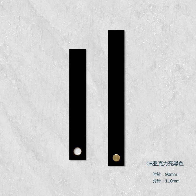 구리 소매 벽 시계 코어 DIY 시간 손 액세서리와 아크릴 간단한 포인터 창조적 인 석영 시계 시간 손 분 손 손