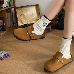 Baotou thick-soled sandals for women's summer outer wear 2023 new student fashion super hot retro versatile Baotou Birkenstock shoes