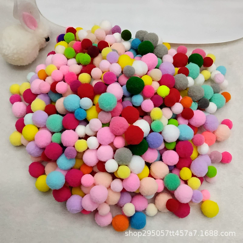 В наличии поставка цветной высокоэластичный меховой шарик, полипропиленовый шарик, детские игрушки, аксессуары для рукоделия, обувь и головные уборы, разноцветный меховой шарик