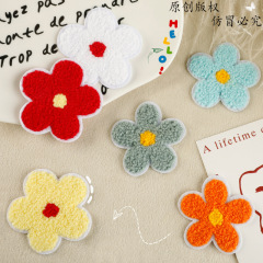 国境を越えた売れ筋タオル刺繍マルチカラーフラワーアクセサリー靴と帽子衣類アクセサリーパッチパッチ刺繍布ステッカー