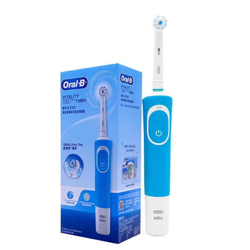 Электрическая зубная щетка (Oral-B) D100 & D12, мягкая щетина, зарядка, домашний набор