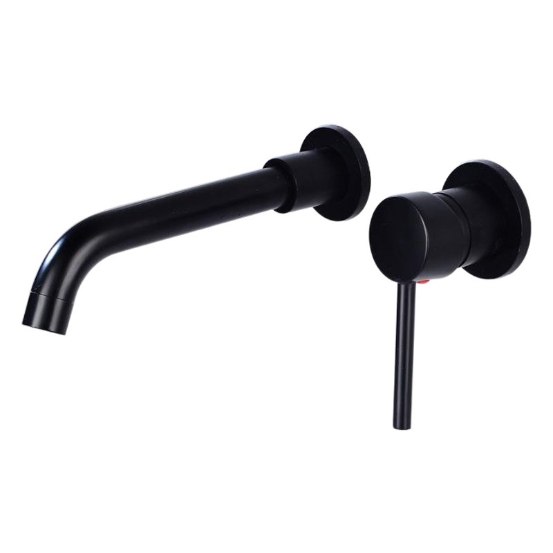 Cobre oculta Cuenca del grifo de Pared caliente y fría oculta grifo de la pared negro pistola gris antiguo color