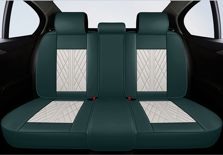 Car Cushion Four Seasons Universal Full Surrounding Special Seat Cover Autumn Breathable Perforated Leather Cartoon Goddess Car Cushion Cover