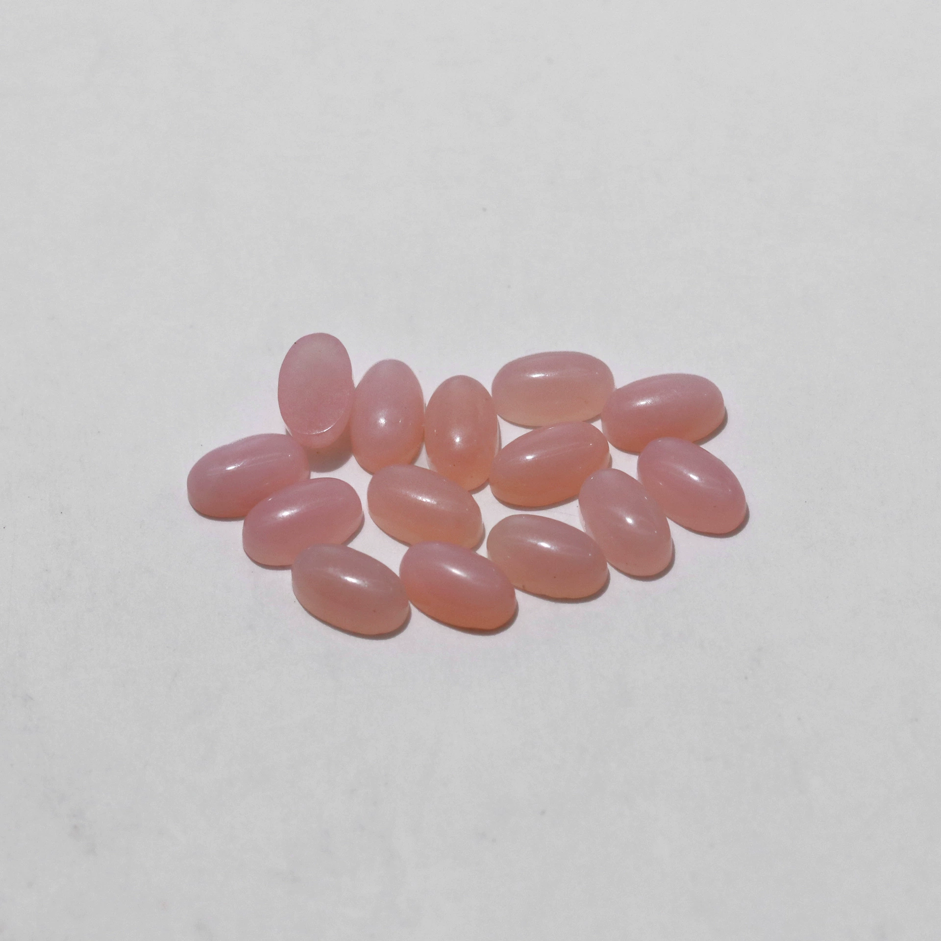 Natural Opal Cabochon (Egg/Oval), Flat-Back Cabochon for K-Gold Jewelry, Multiple Sizes
