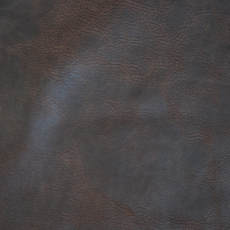 特价提供深棕色芳香型自然纹头层疯马油皮