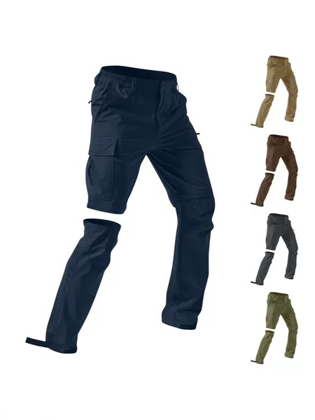 2025 European and American Women's Multi-Pocket Straight Functional Pants Convertible Paratrooper Pants Niche Loose Long Pants Outdoor