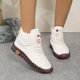 Cross-border Explosions Hand-stitched Women's Shoes High-top Cotton Shoes Casual Shoes Winter fleece-lined Warm Soft Sole Non-slip Mother Shoes