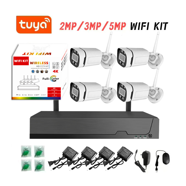 Kit de equipos de monitoreo inalámbrico Kit de cámara wifi 4ch sistema de monitoreo inalámbrico IP CAMERA