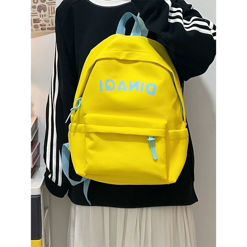 Brand capacious backpack, city style, for secondary school, for students
