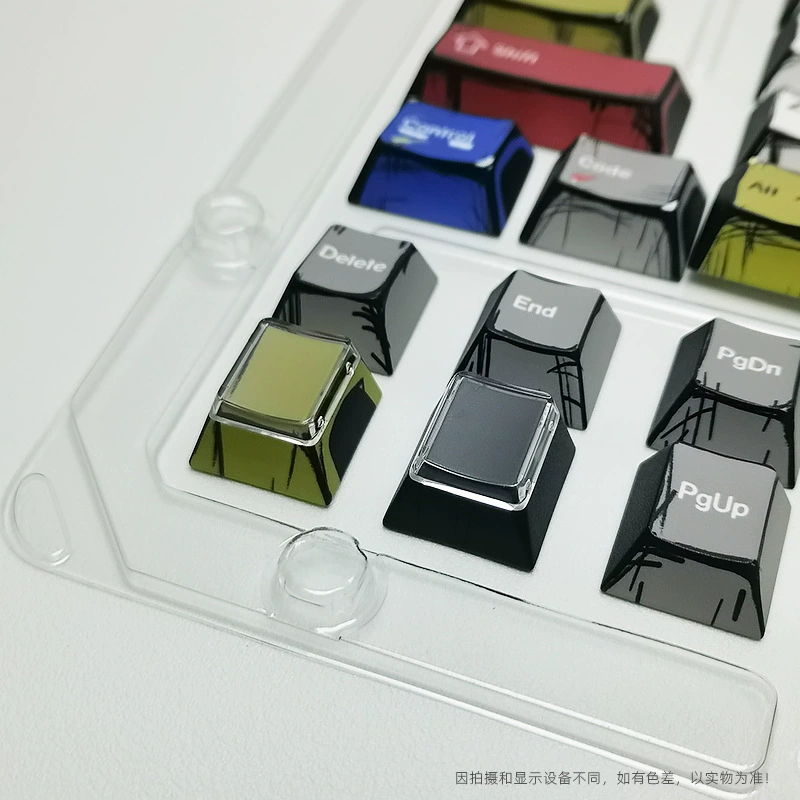 Оптовый набор Spot Cross-border Amazon Comic Reform Mixed Light Keycap PBT Small Full Set 143 Key Original Full Five-Side Sublimation