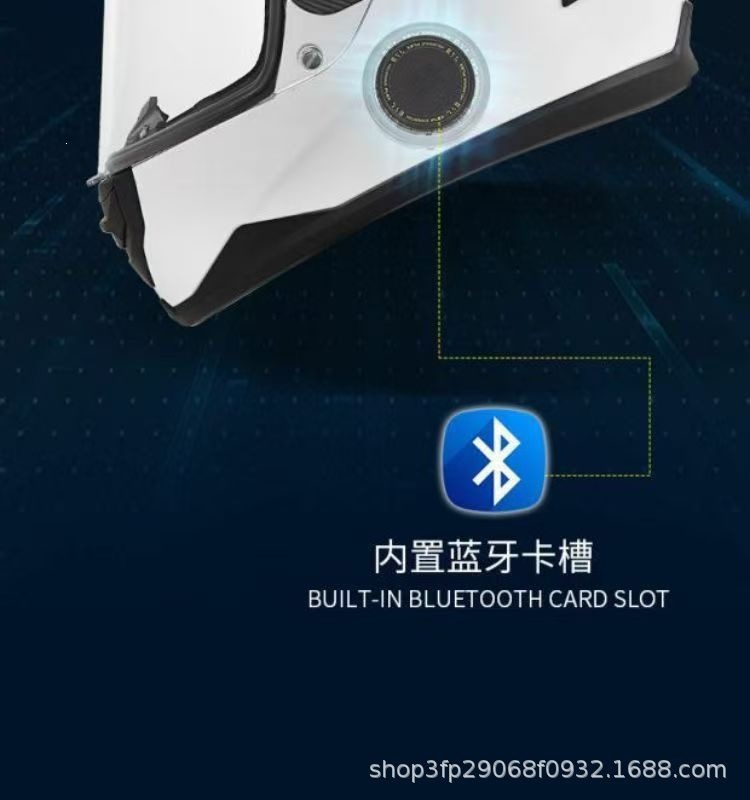 Gsb-371 Motorcycle Helmet with a Versatile High-Profile Helmet Body, Reserved Headphone Slot, Sturdy Abs Helmet Body, Suitable for All Seasons, Unisex