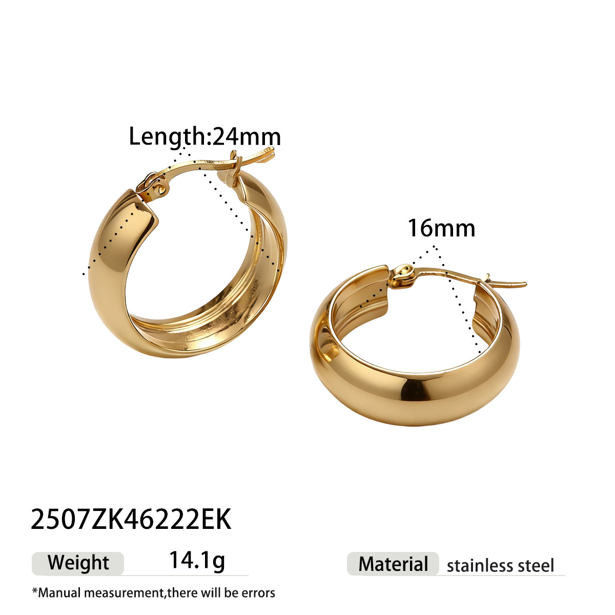 Taina europa y americana orejetas de acero inoxidable, anillo de acero de aluminio, geometría de diseño clásico, orejetas de joyería transfronteriza para mujeres image 12