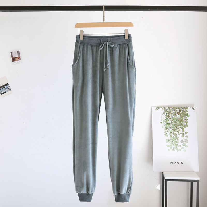 Directo de fábrica pareja Otoño e Invierno Nueva Isla suéter terciopelo caliente desgaste del hogar traje manga larga se puede usar fuera