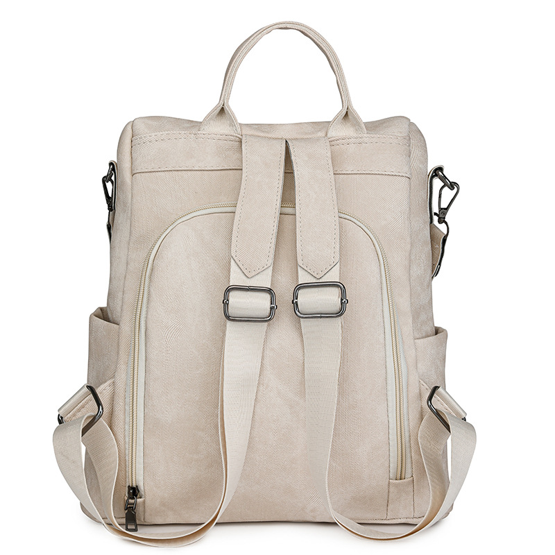 Nuevo bolso de mujer antirrobo de moda, cuero suave, mochila de gran capacidad, todo fósforo, ocio, viaje de viaje, mochila escolar para estudiantes al por mayor