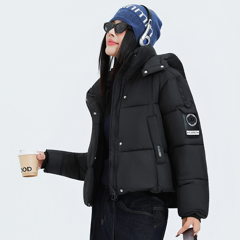 2025 el mismo abrigo de algodón corto para hombres y mujeres 2025 invierno puff nuevo estilo coreano grueso abrigo de pan abrigo de algodón