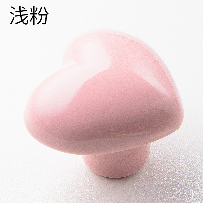 Spot love ceramic manija de armario para niños reposabrazos de armario simple pegajoso manija de puerta gancho de cajón de dibujos animados transfronterizos