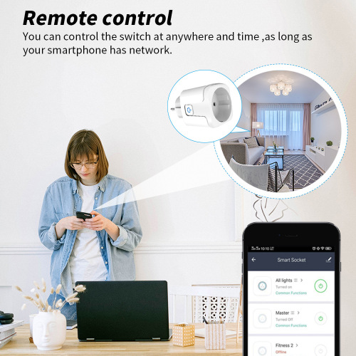 Homekit Smart EU Standard Plug WiFi Smart Switch Remote Timer Alexa Amazon Speaker