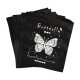 High-value black and white butterfly self-sealing bag small card wenchuang gift packaging bag ins wind sealed bag small blind bag