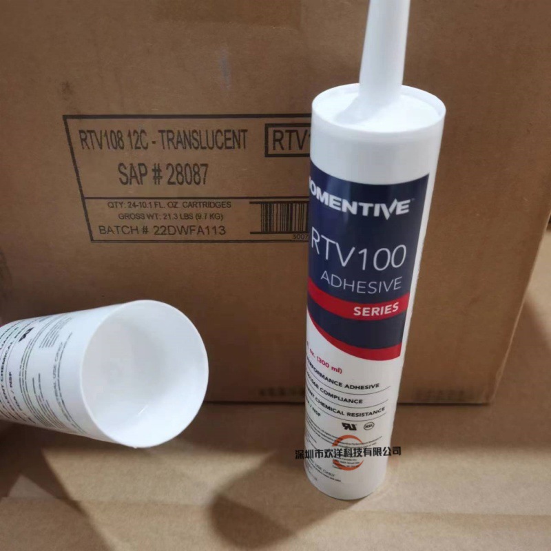 原装MOMENTIVE迈图RTV108透明电子密封胶FDA食品级硅胶高温阻燃胶