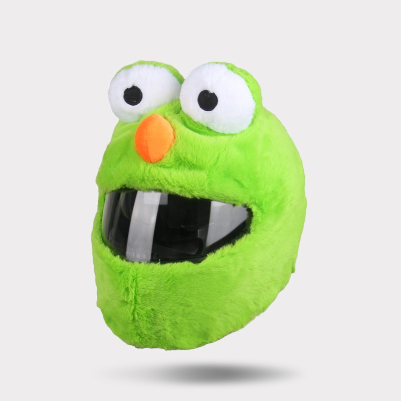 Cross-Border Foreign Trade Wholesale Motorcycle Helmet Covers Stitch Pikachu Santa Claus Cartoon Plush Animal Masks