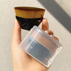 55番マジックファンデーションブラシキズ无し粉を食べないメイクブラシ超柔软ポータブルセット散粉ブラシメイクツール