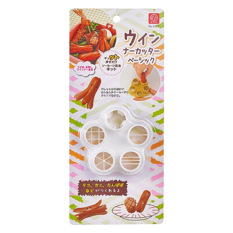 NSH 6267 Sausage shape diy handmade flower cutter ham sausage flowering tool multifunctional kitchen tool