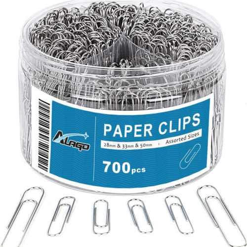 Metal paper clips, color paper clips, boxed size, multi-specification combination set, creative fixed pins, desktop supplies