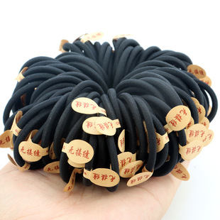 Seamless hair rope Korean version of black hair rubber band high elastic hair accessories manufacturers wholesale hair band hair rope base
