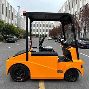 Electric tow tractor car electric tractor airport towing hook luggage truck flatbed trailer