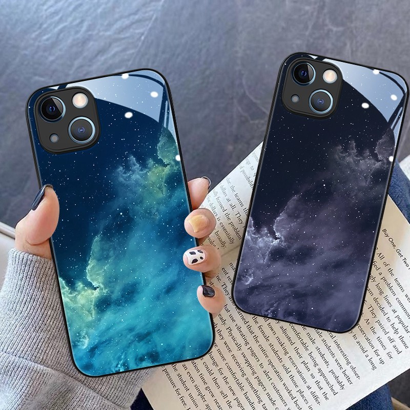 Cool Starry Sky Gray Suitable for Huawei Mate60 Glory X30I Mobile Phone Case V40Pro Tempered Glass Case Enjoy 20
