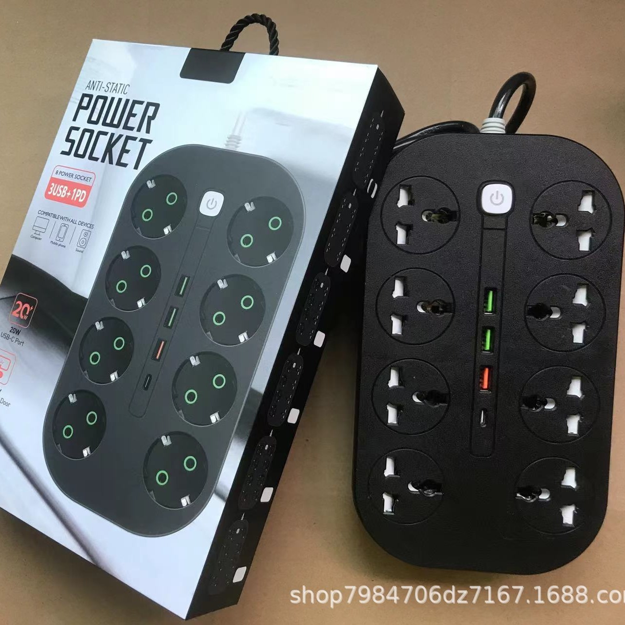 Exportaciones directas de comercio exterior transfronterizo placa de conexión USB multifuncional enchufe estándar británico enchufe estándar europeo Medio Oriente estándar americano