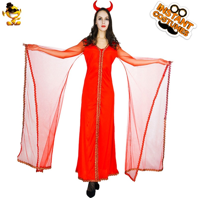 Mujeres adultas transfronterizas de Halloween Horror rojo demonio muerte Cosplay partido Cosplay traje de cosplay image 8