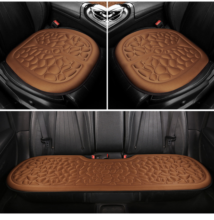 Four Seasons Car Seat Cushion Universal Three-piece Comfortable Air Cushion Simple Thickened Single-piece Rear Breathable Seat Cushion Without Backrest