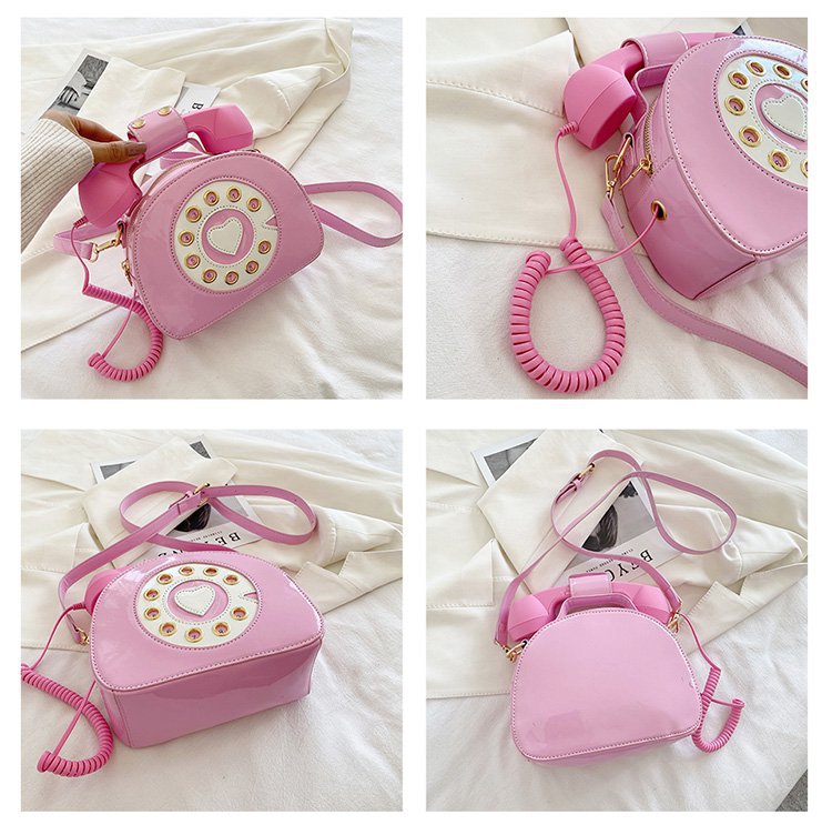 504g Weight Polyester Lining Material Zipper Closure Type Single Shoulder Strap Strap Type Circle Bag Bags Type Pu Leather Material Solid Color Pattern Vintage Style Style Round Shape Rose Red, White, Pink, Purple, Red, Yellow, Black Color Medium Size Medium Pu Leather Vintage Style Circle Bag 4